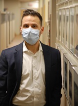 Mike Kalfin with mask